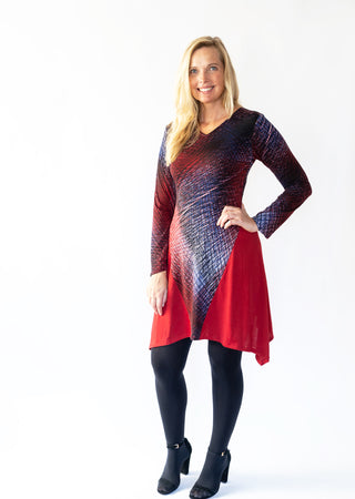Abstract Print Dress S-M/4-6