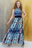 Mermaid Print and Navy Belt