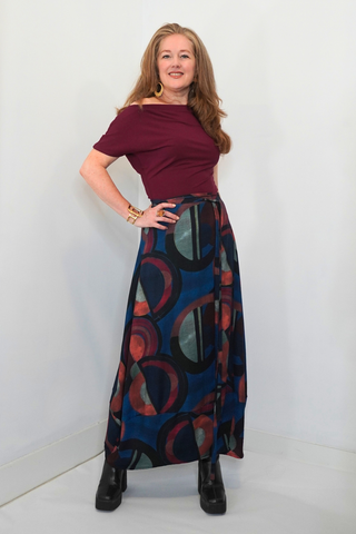 La Cerchio Long Bubble Wrap Skirt