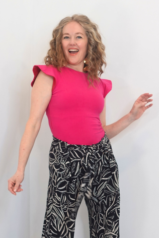 Flirty Frill Sleeve Cotton Top