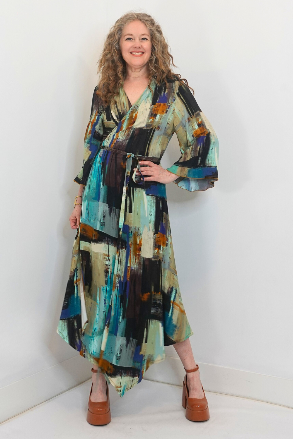 Triangle Hem Wrap Dress XL-XXL/16-18 / Regular
